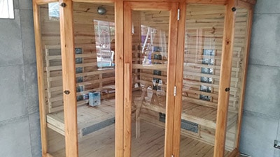 Porta Spa - Corner Glass Sauna